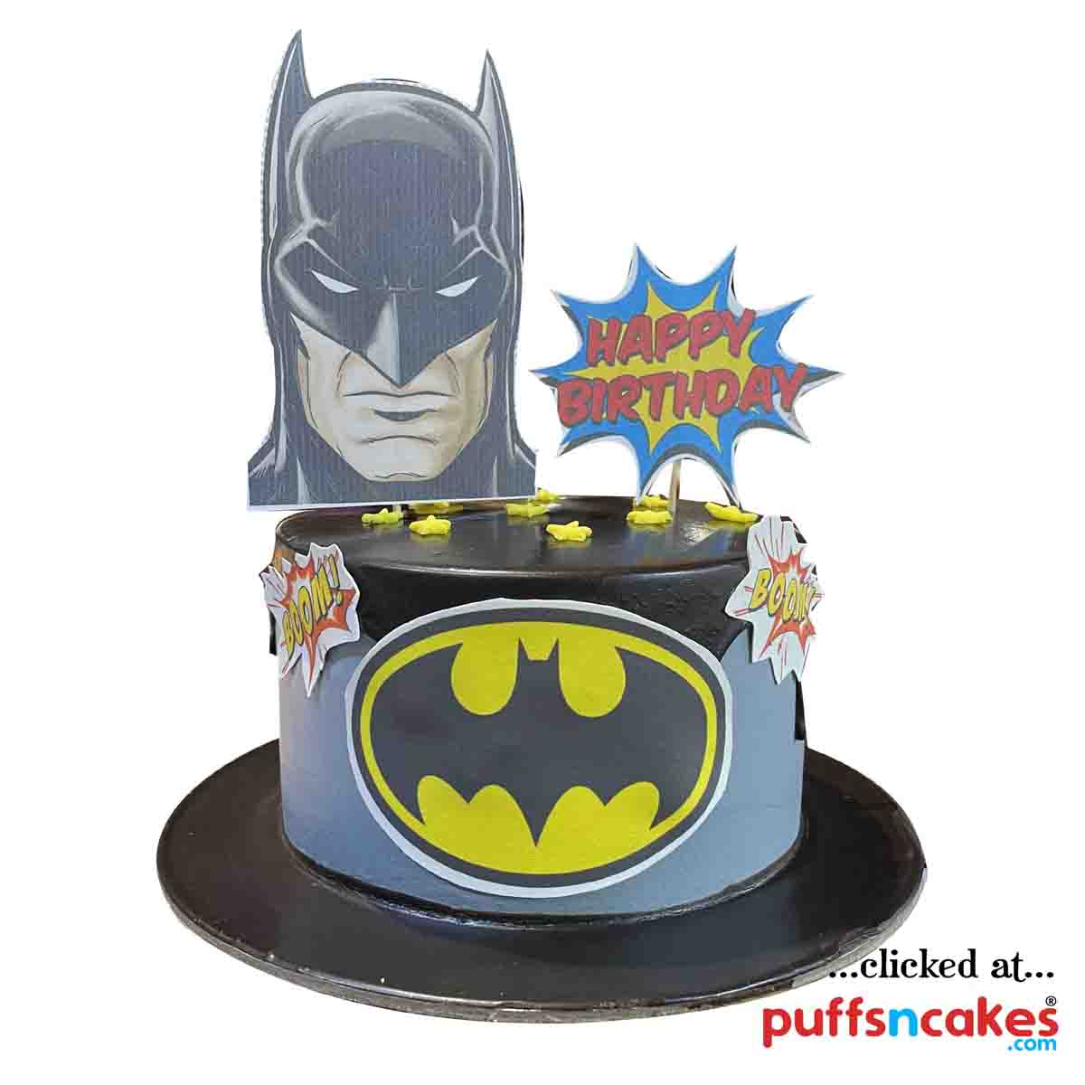 (1721) Batman Dark Knight Theme Cake